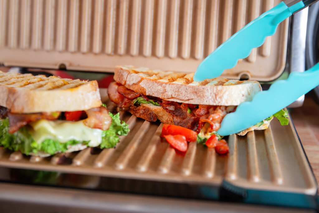High-quality panini press featured in the Best Panini Press 2025 review, showcasing sleek design and delicious pressed sandwiches.