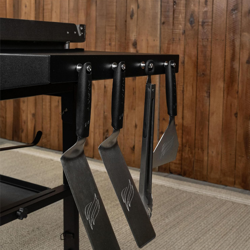 Blackstone 1554 36-inch Omnivore Griddle Tool Holder for organized outdoor cooking, featuring durable construction and convenient storage for griddle tools.
