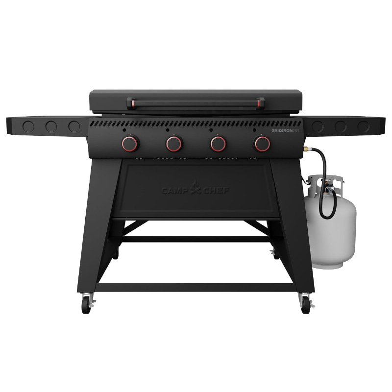 Camp Chef Gridiron 36 Outdoor Griddle Grill featuring a spacious cooking surface, powerful heat distribution, and durable construction, ideal for outdoor cooking enthusiasts and backyard gatherings. Best Griddle Grill