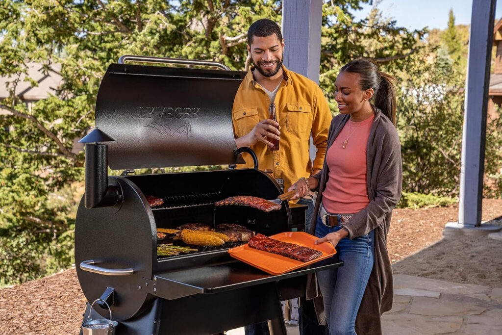 Traeger Grills Pro 780 Pellet Grill and Smoker showcasing its sleek design and advanced features for outdoor cooking enthusiasts, perfect for grilling, smoking, and roasting delicious meals.