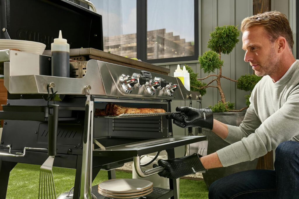 High-quality Cuisinart 28-Inch Outdoor Griddler featuring versatile cooking options, durable construction, and sleek design, perfect for outdoor grilling enthusiasts.